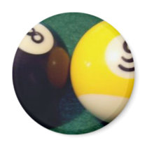 8-Ball 9-Ball Refrigerator Magnet
