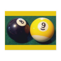8-Ball 9-Ball Post Cards