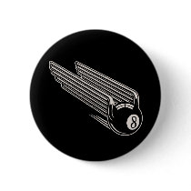 8-Ball - Aero Wings Pinback Buttons