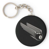 8-Ball - Aero Wings Key Chain