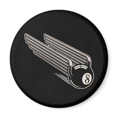 8-Ball - Aero Wings Magnets by kbilltv