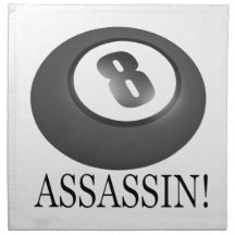 8 Ball Assassin Cloth Napkin