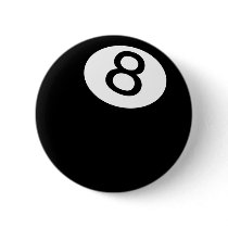 8 Ball Pinback Buttons