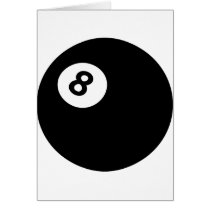 8 ball greeting cards