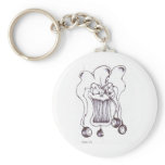 8 Ball Clown Key Chains