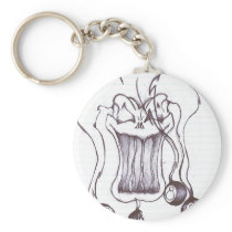 8 Ball Clown Key Chain