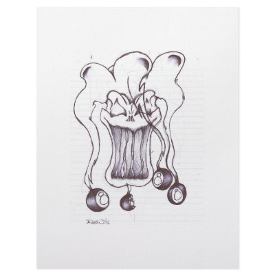 8 Ball Clown Letterhead Template by digitalshirts