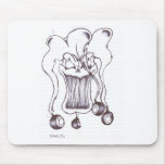 8 Ball Clown Mouse Pads