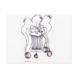 8 Ball Clown Postcards