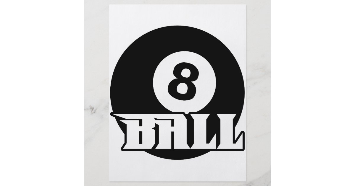 8 Ball Flyer | Zazzle