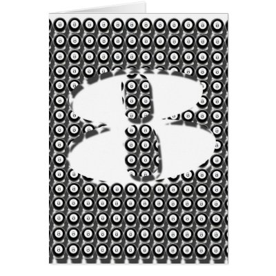 8-ball graphic art card (BLANK) by jesterbryanc