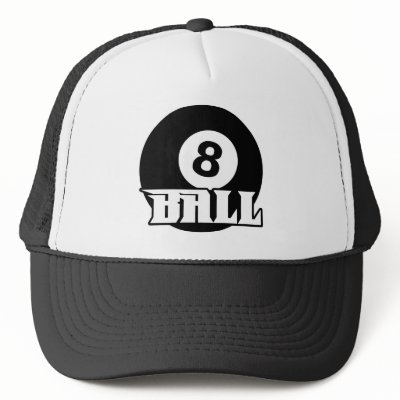 8 Ball Hat by boltzdesignz