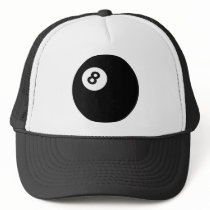 8 ball mesh hat