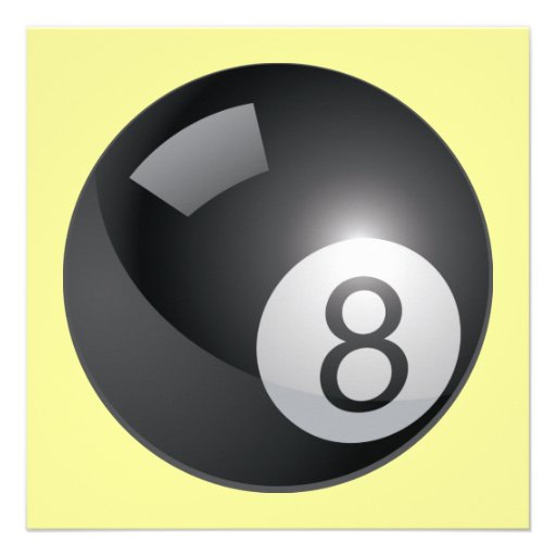 8 Ball Invitation (front side)