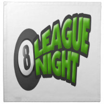 8 Ball League Night Cloth Napkin