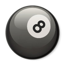8 BALL FRIDGE MAGNETS