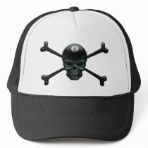 8-ball Pirate Mesh Hats