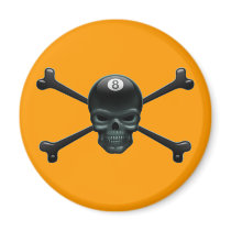 8-ball Pirate Refrigerator Magnets