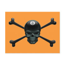 8-ball Pirate Post Card