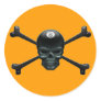 8-ball Pirate Round Sticker