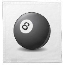 8 Ball Pool Cloth Napkin