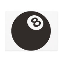 8 Ball Post Card