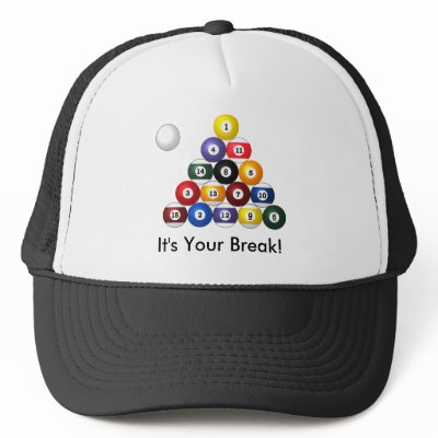 8-ball rack caps mesh hats by Satori_Design