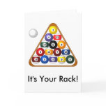 8-ball Rack greeting card