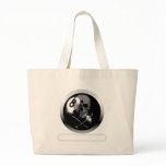 8 Ball Skull and Crossbones Tote Bags