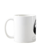 8 Ball Skull and Crossbones Mugs