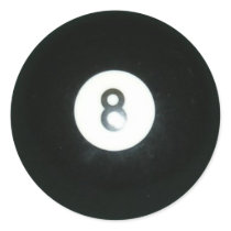 8 Ball Round Sticker
