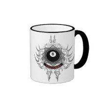 8 Ball Table Runner - Red Coffee Mug