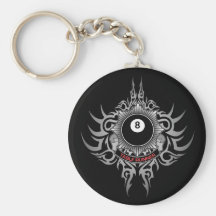 8 Ball Table Runner - Red Key Chains