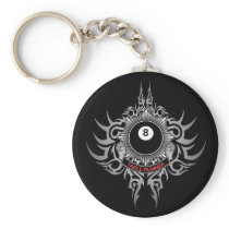 8 Ball Table Runner - Red Key Chains