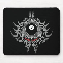 8 Ball Table Runner - Red Mousepad