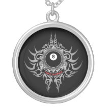 8 Ball Table Runner - Red Pendants
