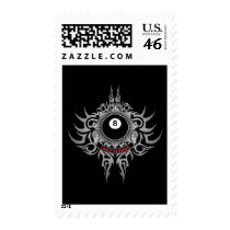 8 Ball Table Runner - Red Postage Stamp