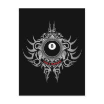 8 Ball Table Runner - Red Post Cards