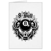 8 Ball Table Runners Greeting Card