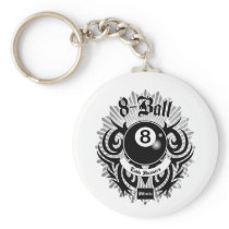 8 Ball Table Runners Keychain