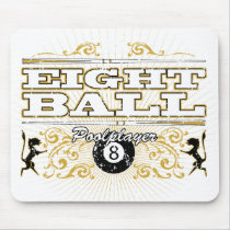 8 Ball Vintage Design Mouse Pads