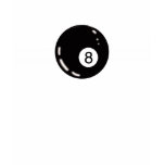 8 Ball White Stripes Tee Shirts