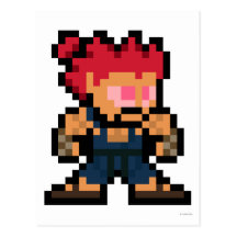 8-Bit Akuma Postcard