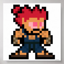 8-Bit Akuma Posters