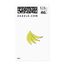 8 Bit Bananas Postage Stamps