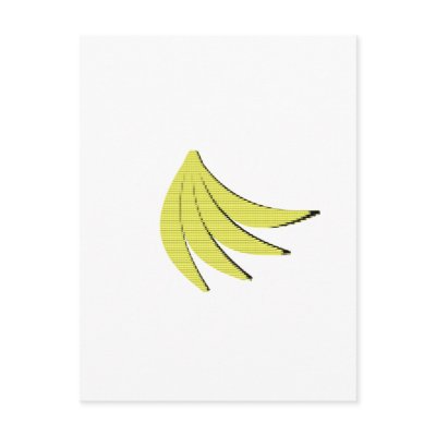 8 Bit Bananas Post Cards by NixxysPicks
