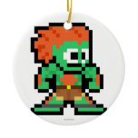 8-Bit Blanka Christmas Ornament