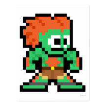 8-Bit Blanka Postcard