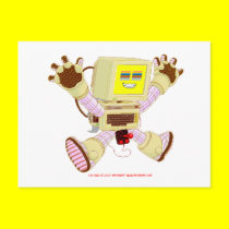 8 Bit Buzz v1.0 Postcard postcards