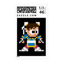 8-Bit Chun-Li Postage